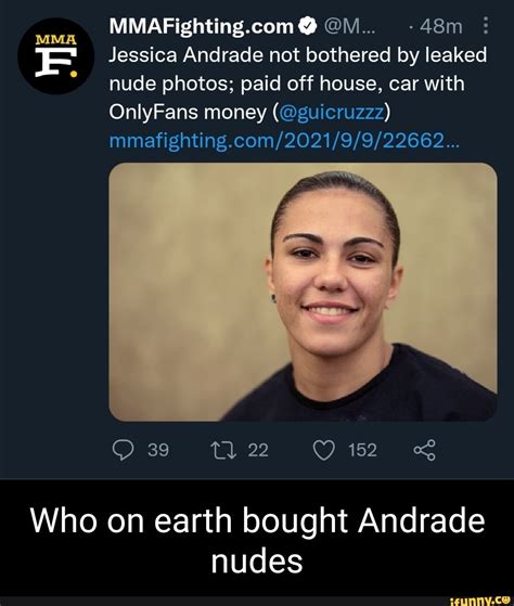 jessica andrade leaked onlyfans|Jessica Andrade nude pics paid off house, car — ‘I’m very happy。